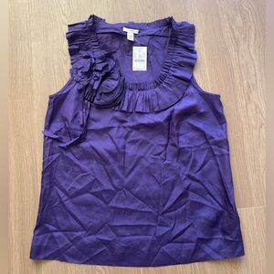 💜 J.Crew Silk Jardin Top | Purple | Size 8 | NWT Rare Holiday 2009 Collection